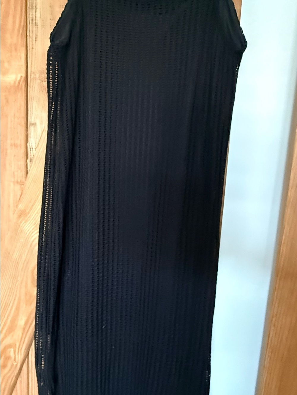 Black Knit Maxi Dress